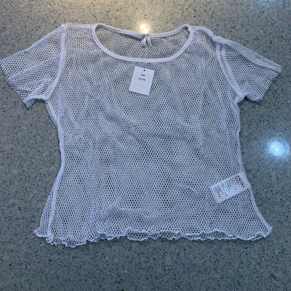 NWT Women’s Urban Outfitters mesh short sleeves shirt size small